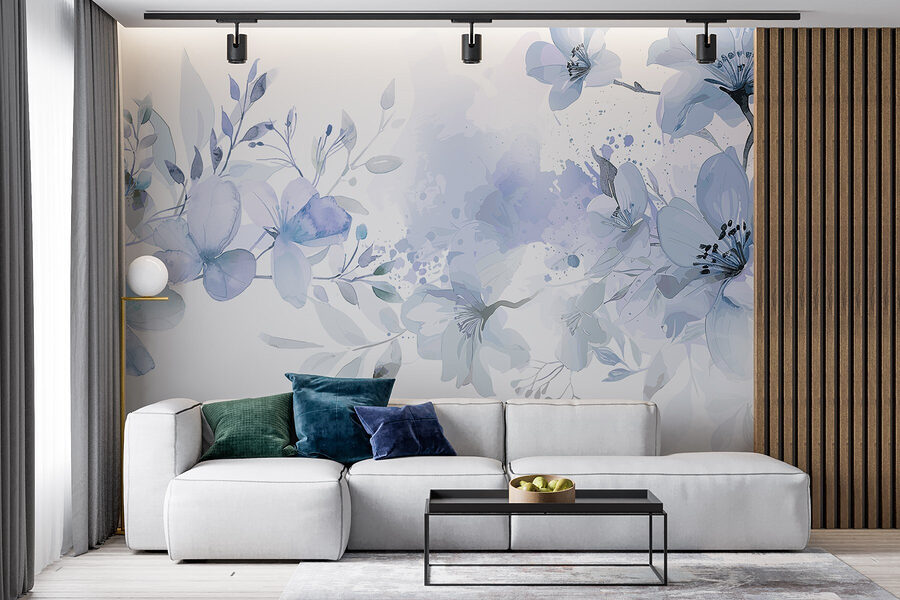 Grande plano de flores