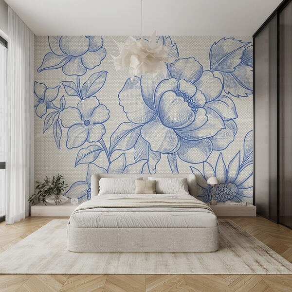 Desenho de flores e folhas Desenho de flores e folhas