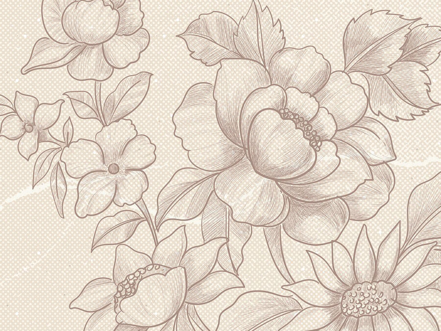 Grande plano de flores