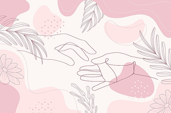 Desenho de duas mãos Desenho de duas mãos