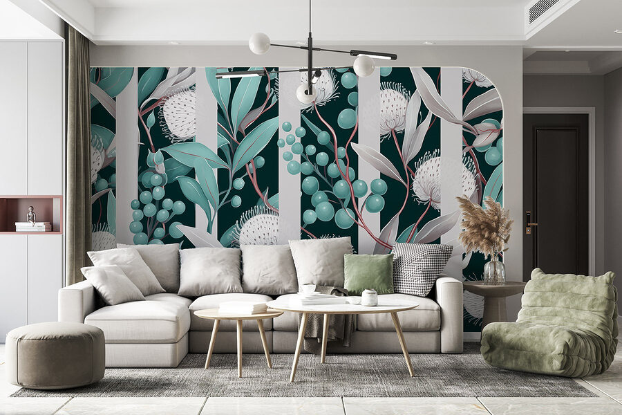 Grande plano de flores