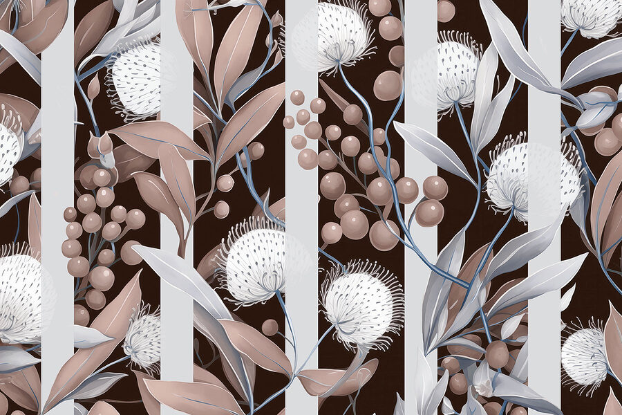 Papel de parede Grande plano de flores - Image 5