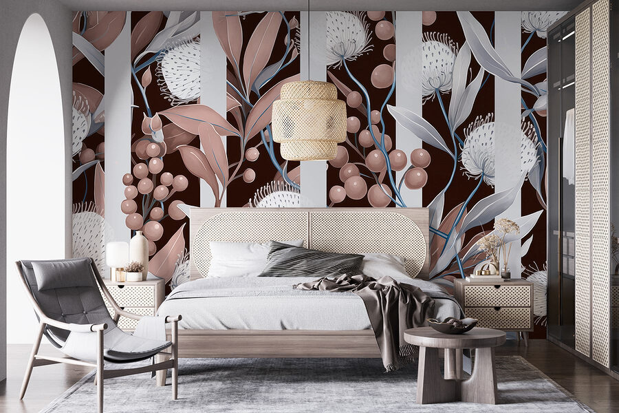 Papel de parede Grande plano de flores