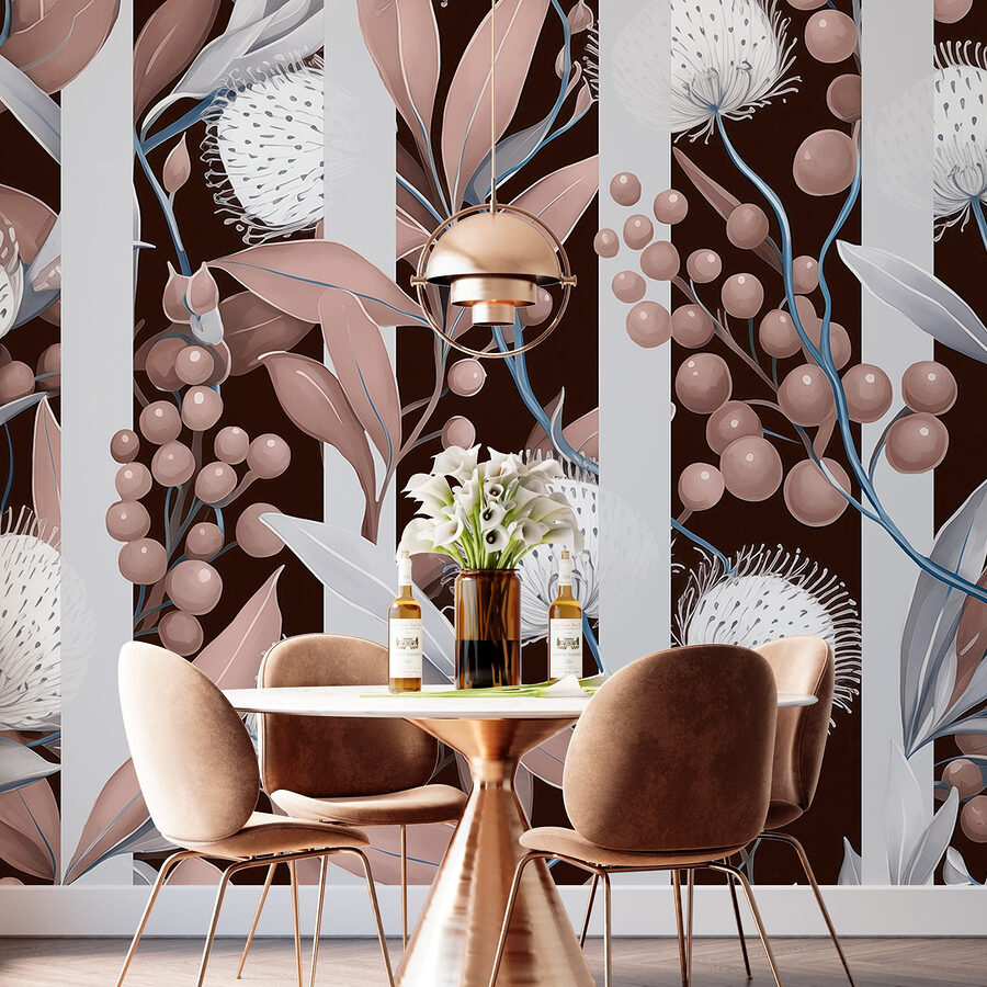 Papel de parede Grande plano de flores - Image 4