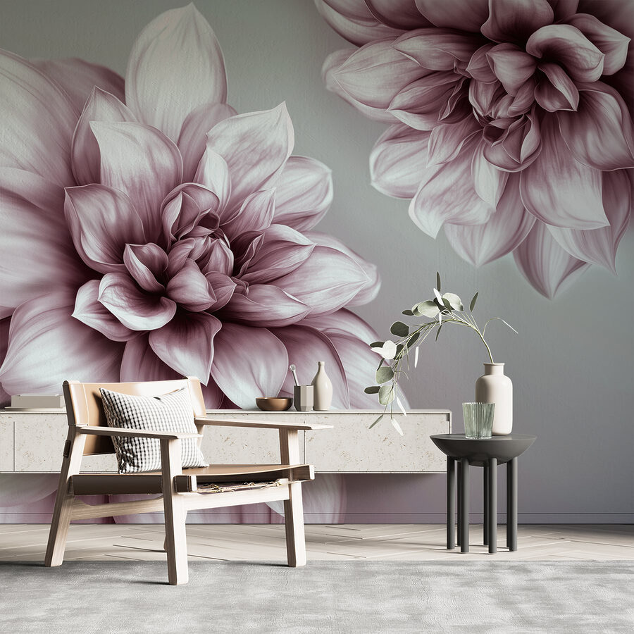 Flores delicadas em tons suaves