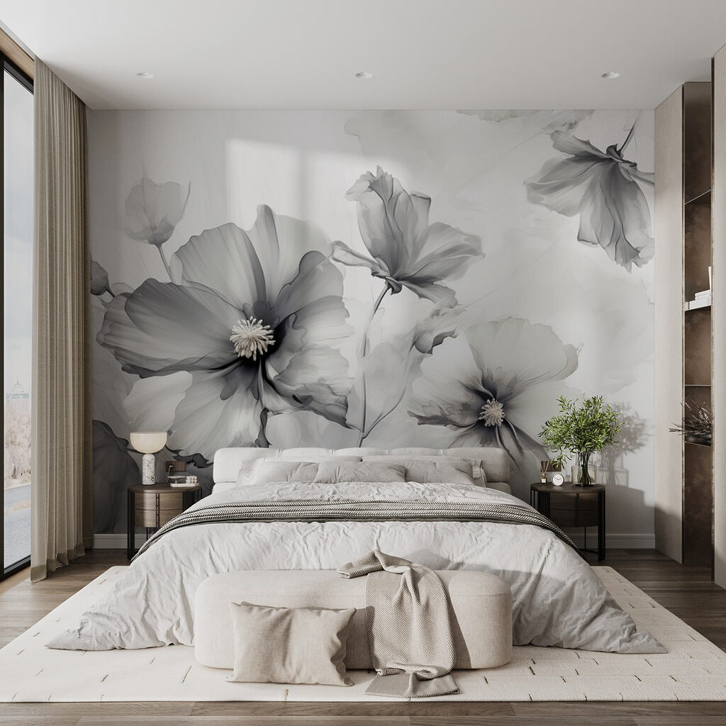 Group of flowers in a white background Group of flowers in a white background