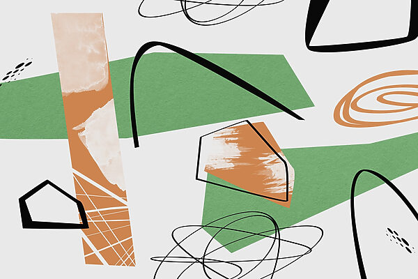 Formas abstractas em cores vibrantes. Formas abstractas em cores vibrantes.