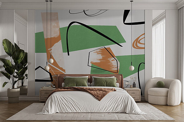 Formas abstractas em cores vibrantes. Formas abstractas em cores vibrantes.