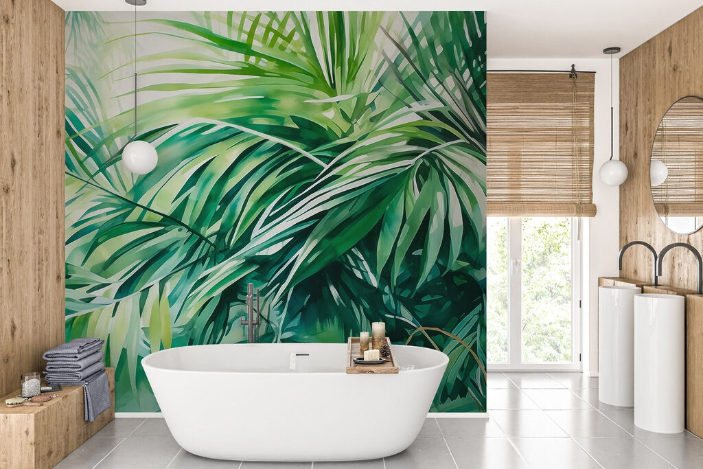 Lush green leaves in vibrant harmony Lush green leaves in vibrant harmony