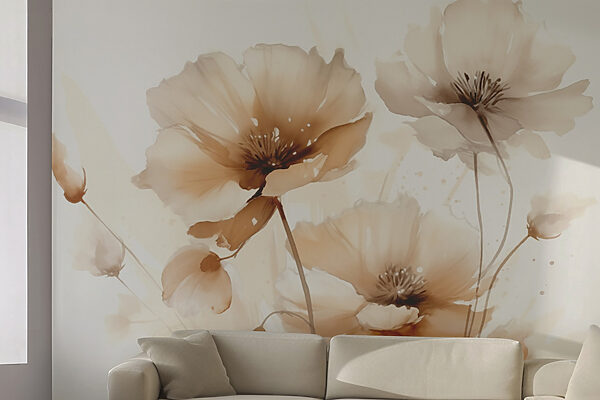 Flores delicadas em tons suaves Flores delicadas em tons suaves