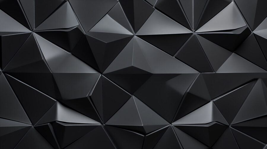 Padrão triangular preto e cinzento