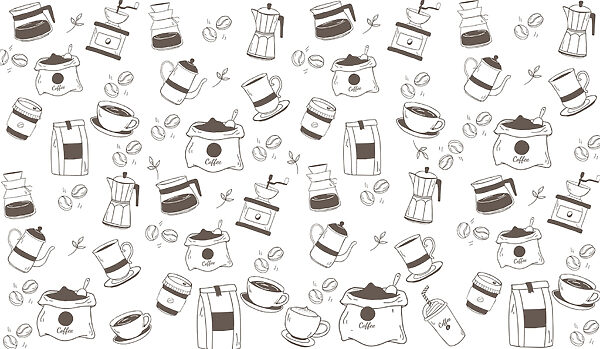 Padrão de café e chá Padrão de café e chá
