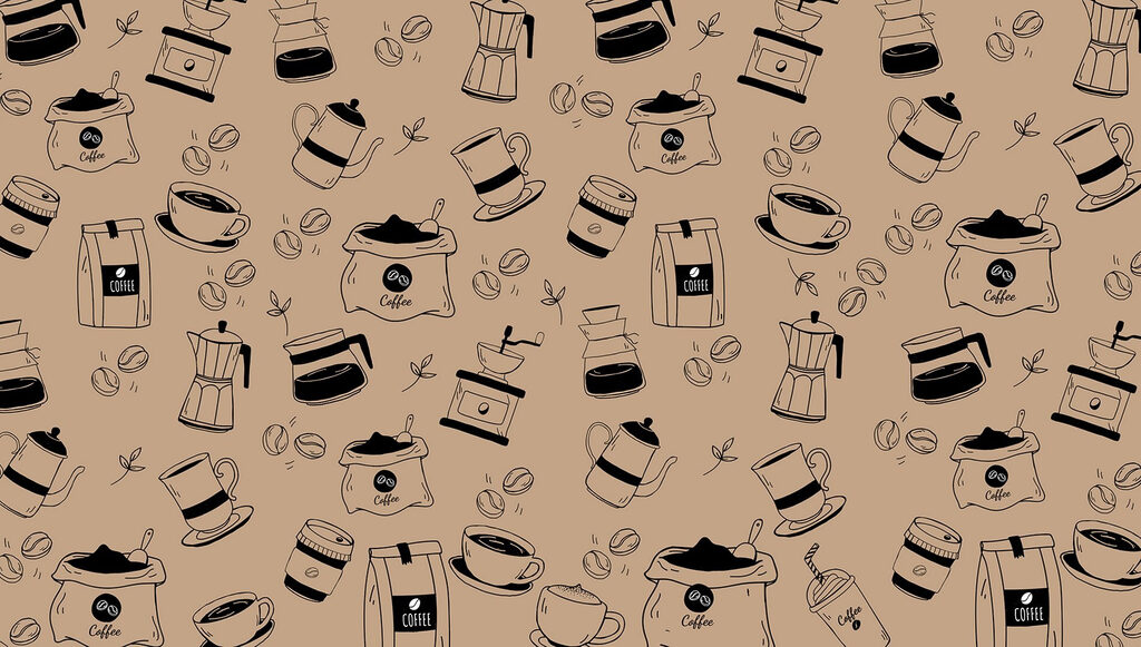Padrão de artigos de café Padrão de artigos de café