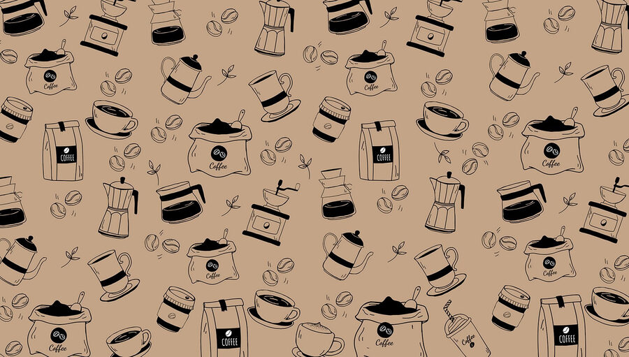 Padrão de artigos de café Padrão de artigos de café