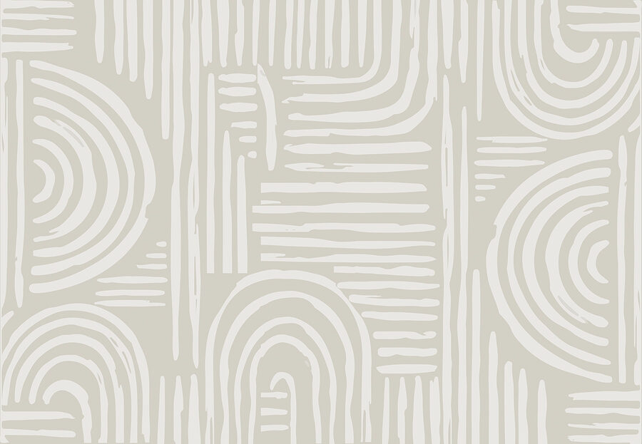Papel de parede Padrão branco e cinzento - Image 5