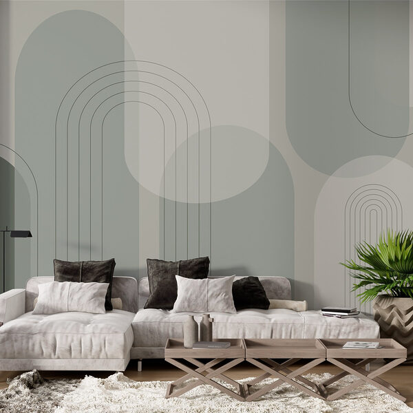 Fundo cinzento e branco com linhas e círculos Fundo cinzento e branco com linhas e círculos