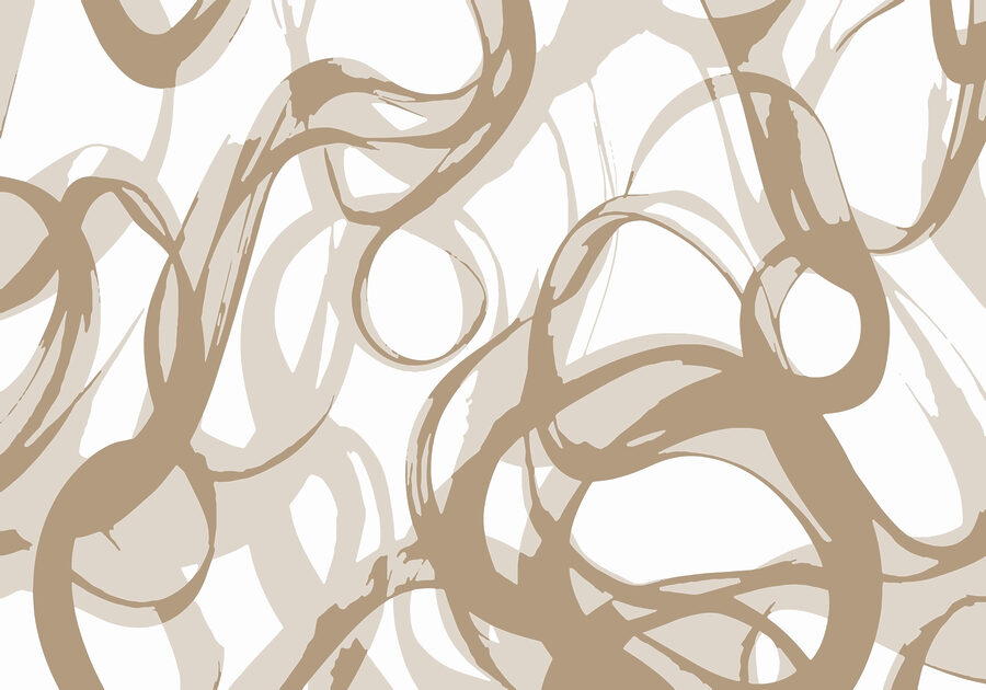 Papel de parede Redemoinhos brancos e castanhos - Image 4