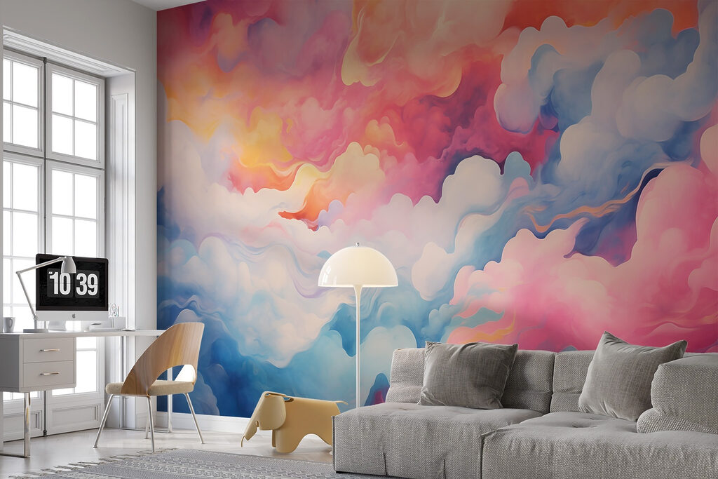 Colorful clouds in the sky