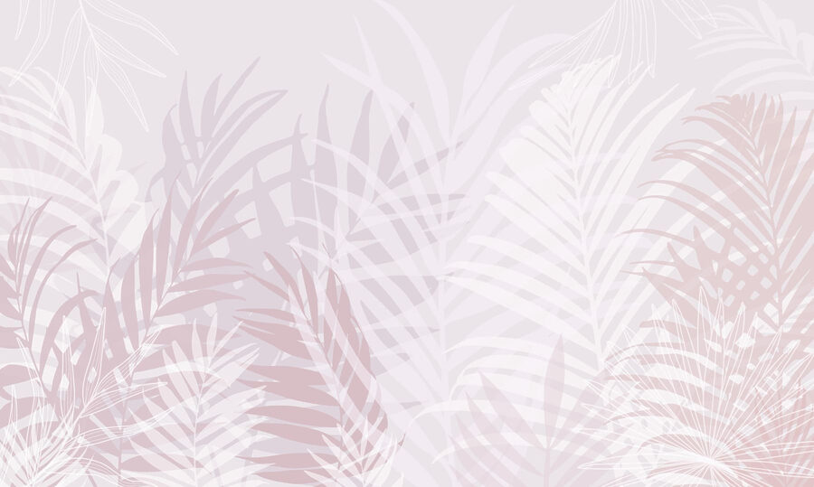 Folhas brancas e cor-de-rosa