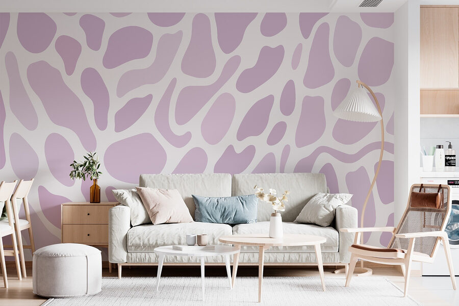 Padrão roxo e branco