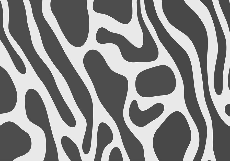 Desenho abstrato fluido em tons de cinzento