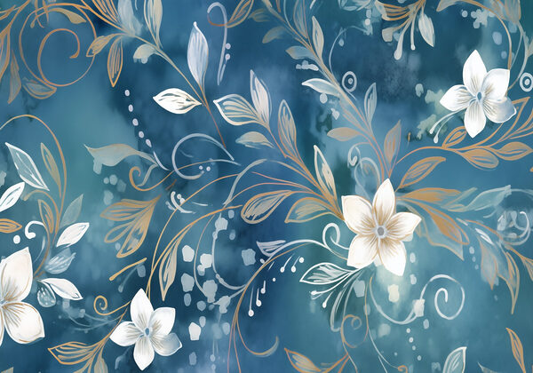 Flores delicadas sobre um fundo tranquilo Flores delicadas sobre um fundo tranquilo