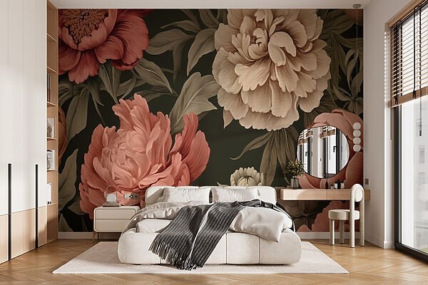 Papel de parede com flores Papel de parede com flores