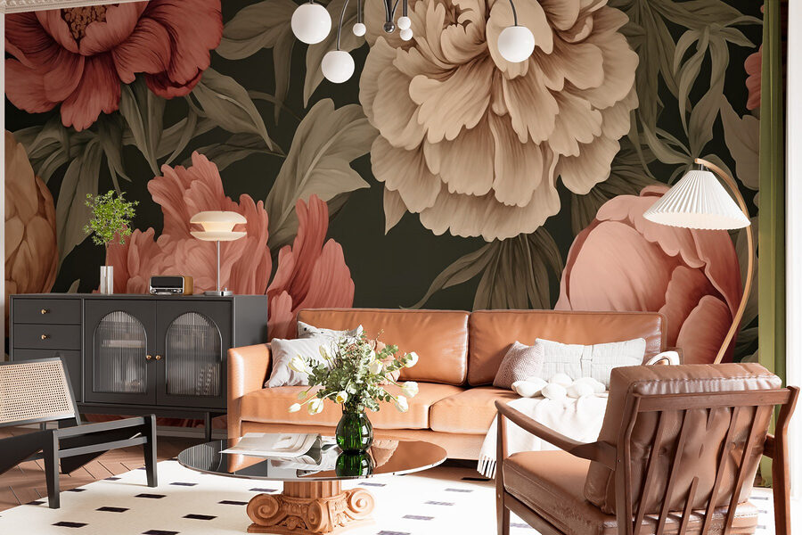 Papel de parede com flores