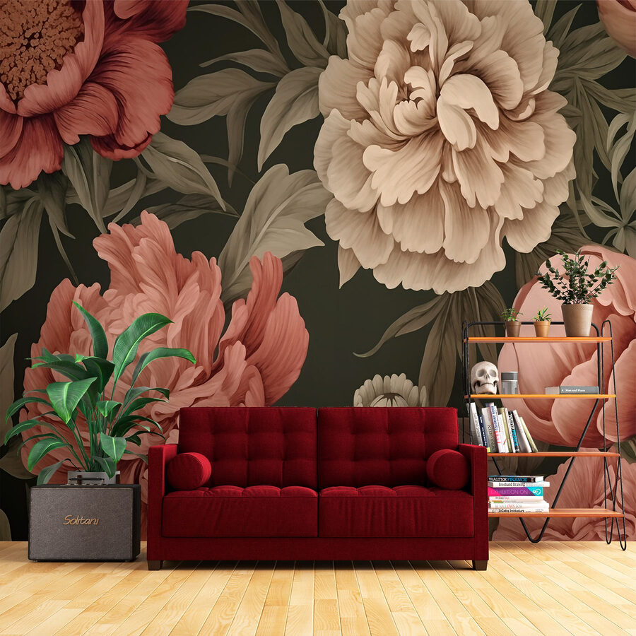 Papel de parede com flores