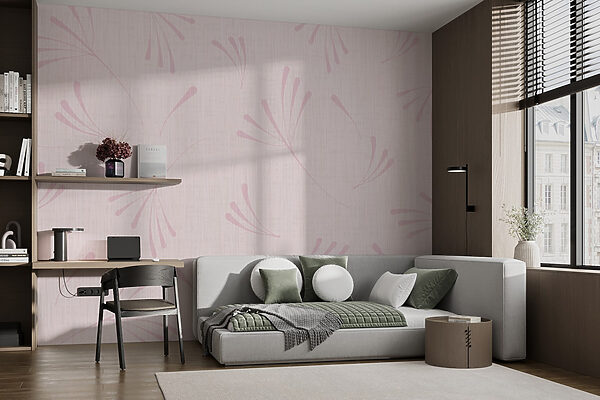 Padrão floral cor-de-rosa sobre um fundo branco Padrão floral cor-de-rosa sobre um fundo branco