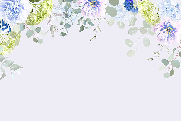 Flores delicadas em tons pastel suaves Flores delicadas em tons pastel suaves