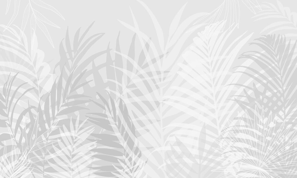 Fundo cinzento e branco com folhas Fundo cinzento e branco com folhas
