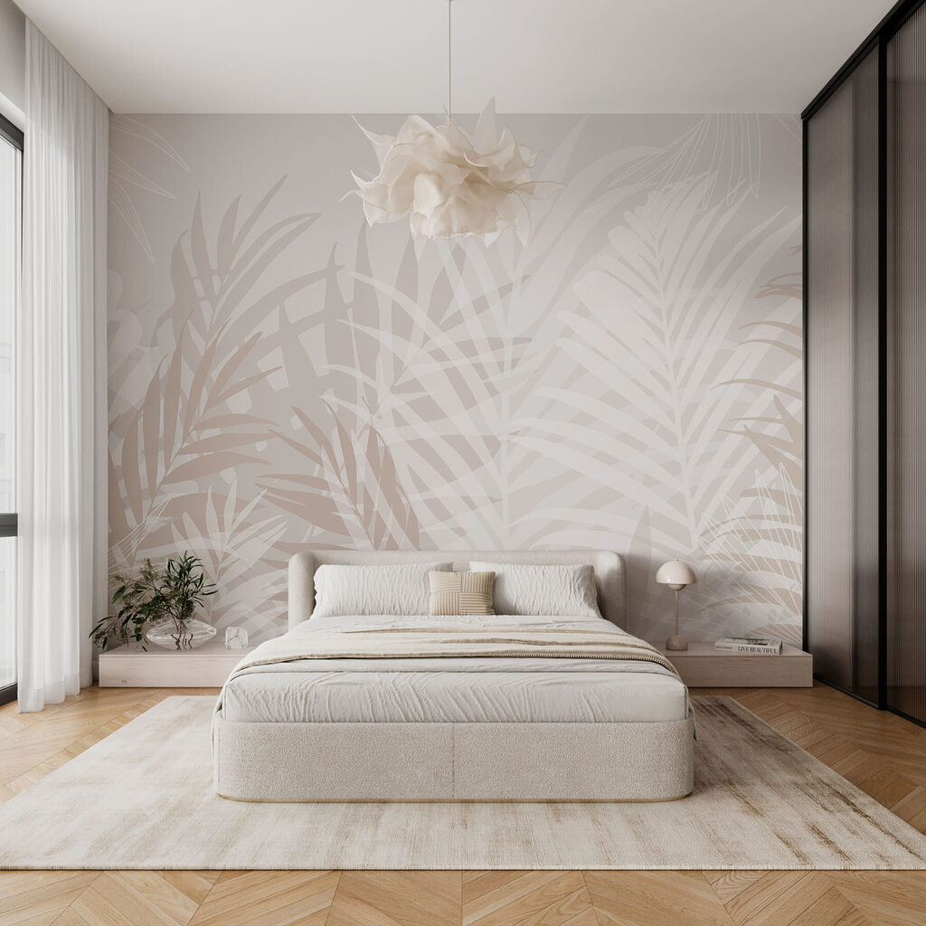 White and brown leaves