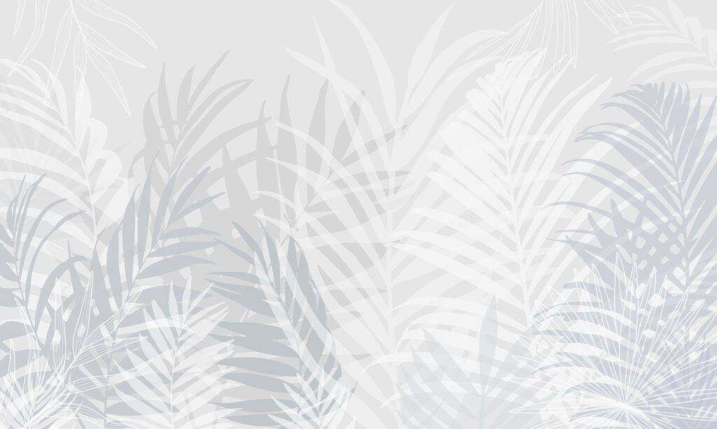 Fundo cinzento e branco com folhas Fundo cinzento e branco com folhas