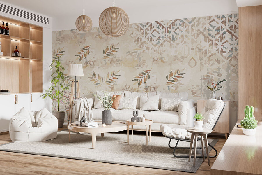 Design inspirado na natureza com texturas subtis