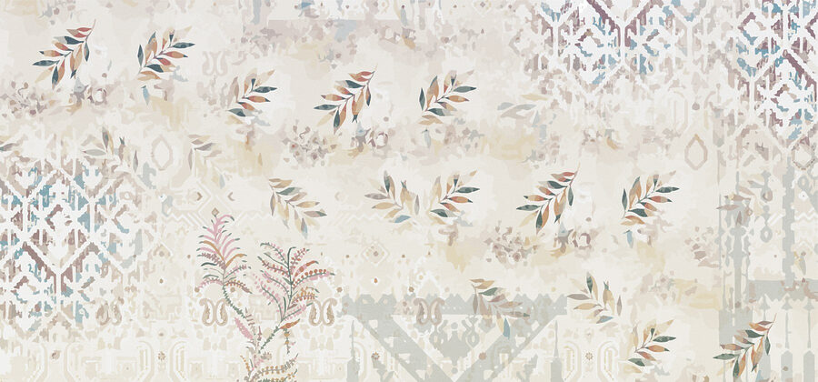 Papel de parede Padrão floral delicado sobre fundo suave - Image 8