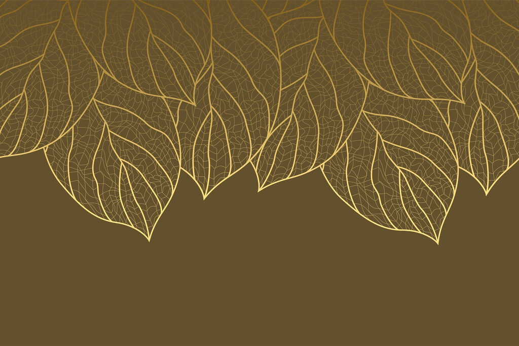 Padrões de folhas elegantes sobre um fundo suave Padrões de folhas elegantes sobre um fundo suave