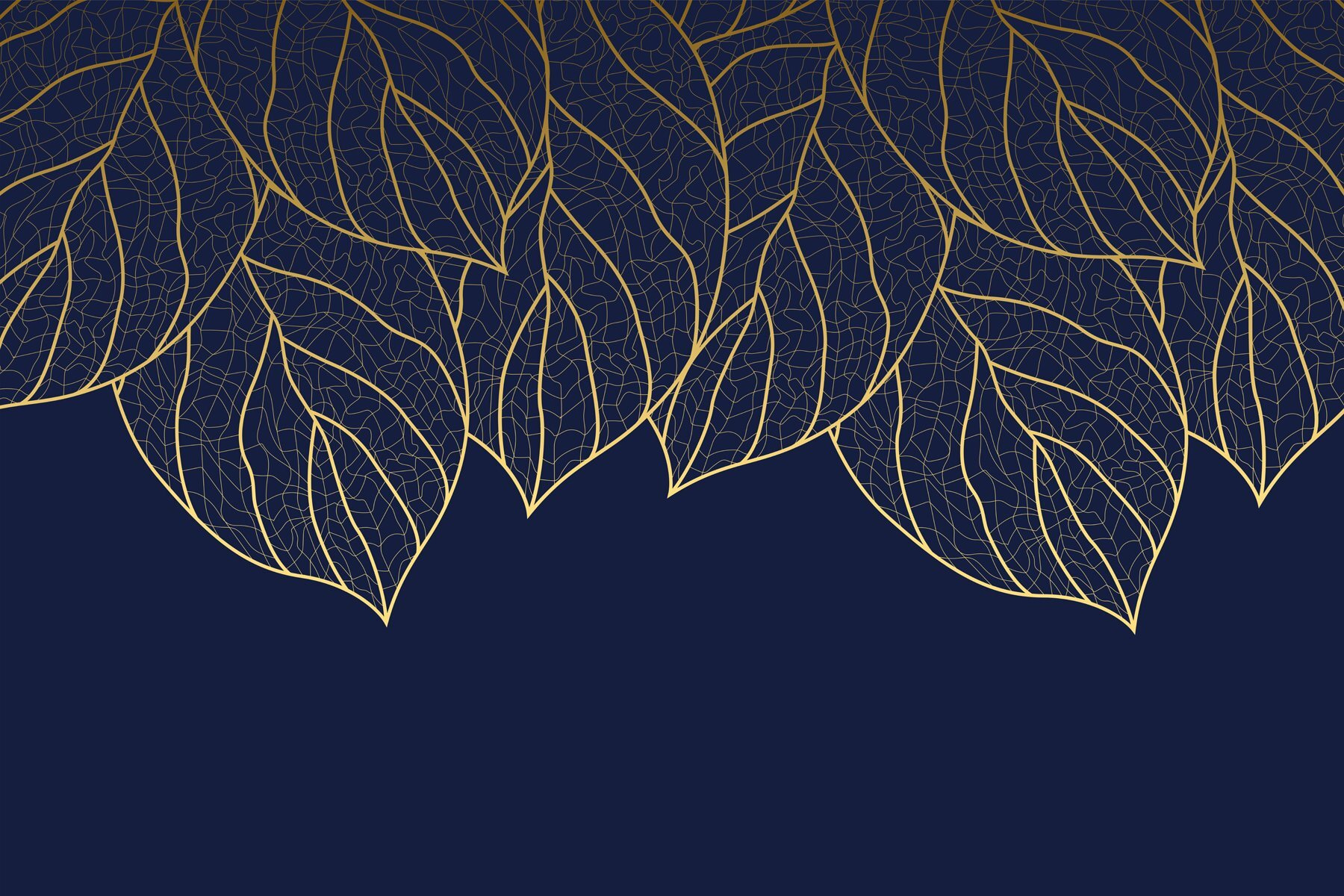 Elegant leaf pattern on dark background