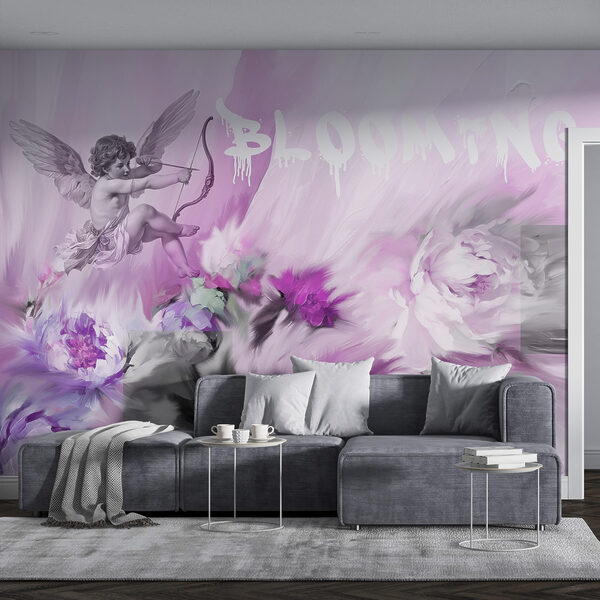 Pintura de anjos e flores Pintura de anjos e flores