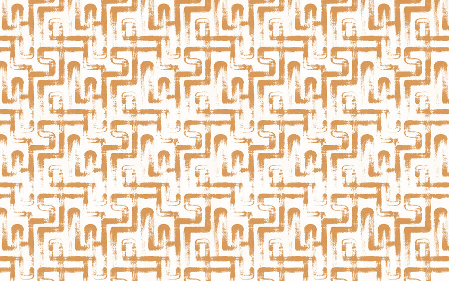 Papel de parede Padrão de linhas cor de laranja - Image 5