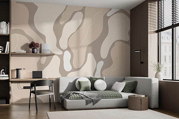 Formas abstractas em tons suaves. Formas abstractas em tons suaves.