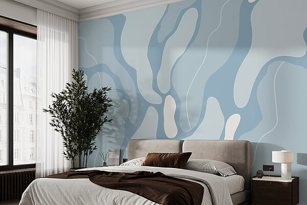 Padrão azul e branco Padrão azul e branco