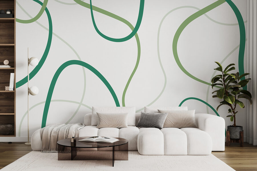 Padrão verde e branco Padrão verde e branco