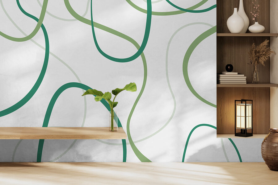 Padrão verde e branco Padrão verde e branco