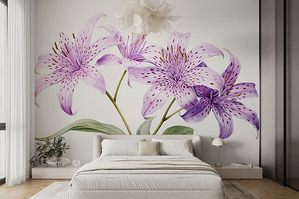 Flores delicadas em tons suaves Flores delicadas em tons suaves