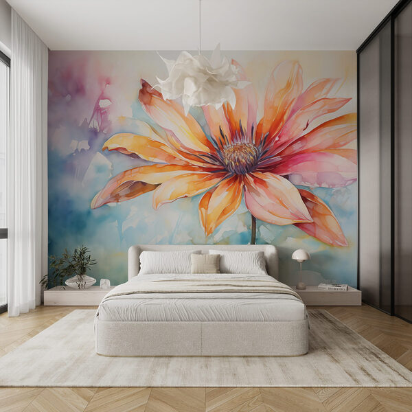 Pintura de uma flor Pintura de uma flor