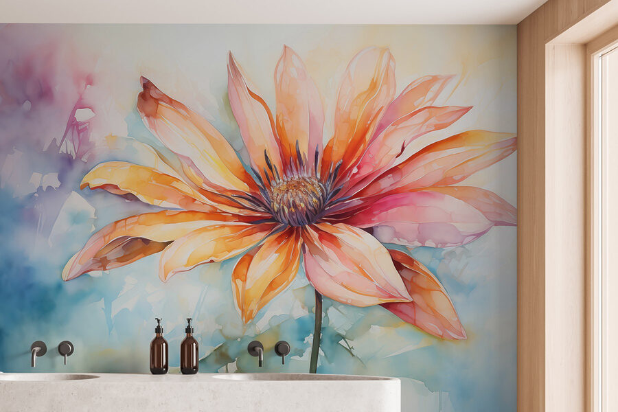 Pintura de uma flor