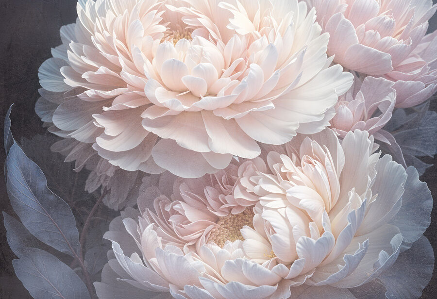 Grupo de flores brancas