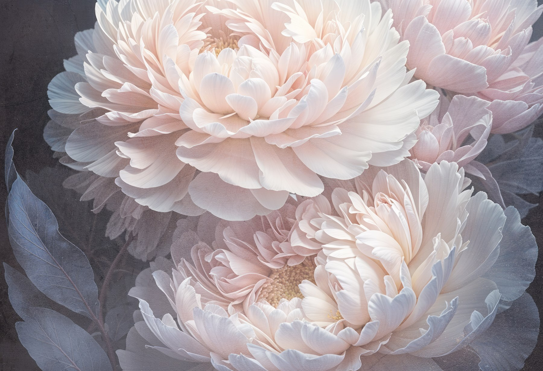 Group of white flowers Group of white flowers