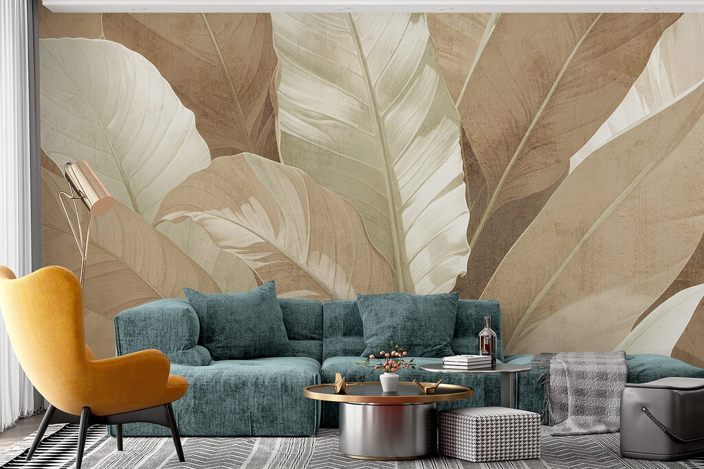 Serene foliage in muted tones